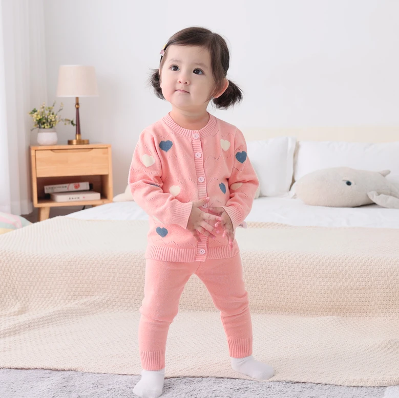 a601-a800扣号链接针织男女宝毛衣套装单件上衣马甲