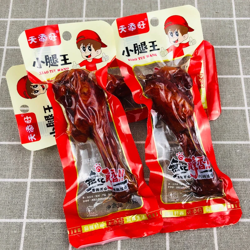 天添旺10-30包/份小包装鸭腿小腿王卤味真空熟食鸭肉制品休闲零食