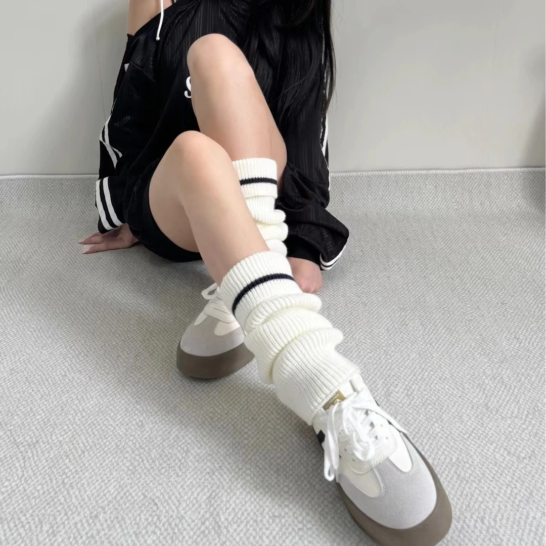 米娜家秋冬时尚加厚针织袜套