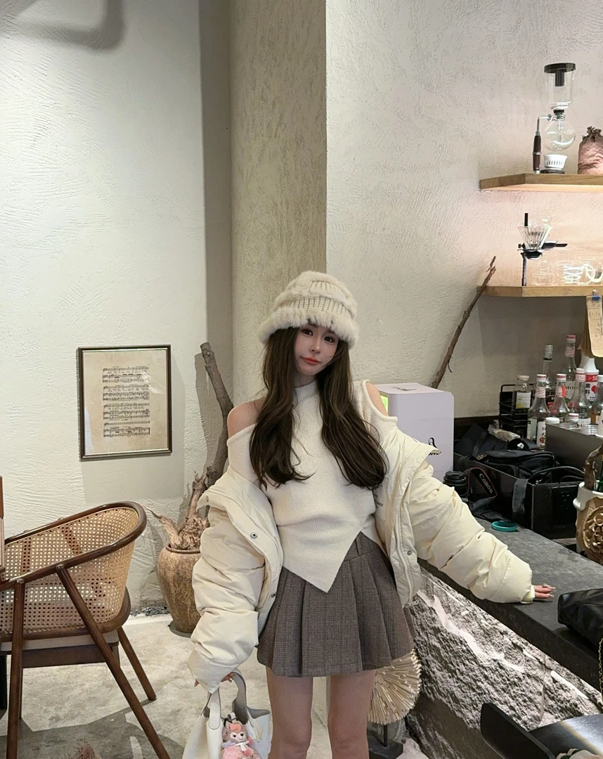 米娜家【小面包】泡菜订制奶呼呼连帽羽绒服