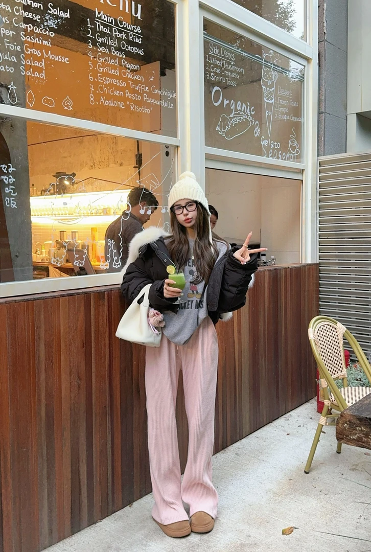 米娜家【耶耶奶泡】狐狸毛领90绒小天使羽绒服