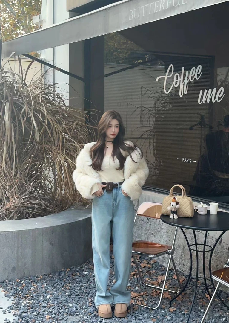 米娜家【冰岛美人】2023新款宽松版保暖冬季托卡外套