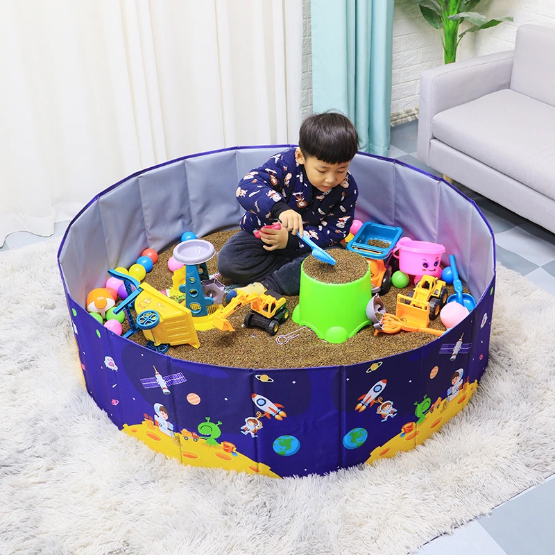 儿童决明子玩具沙子宝宝沙池铲子挖沙工具室内围栏池沙滩玩具套装