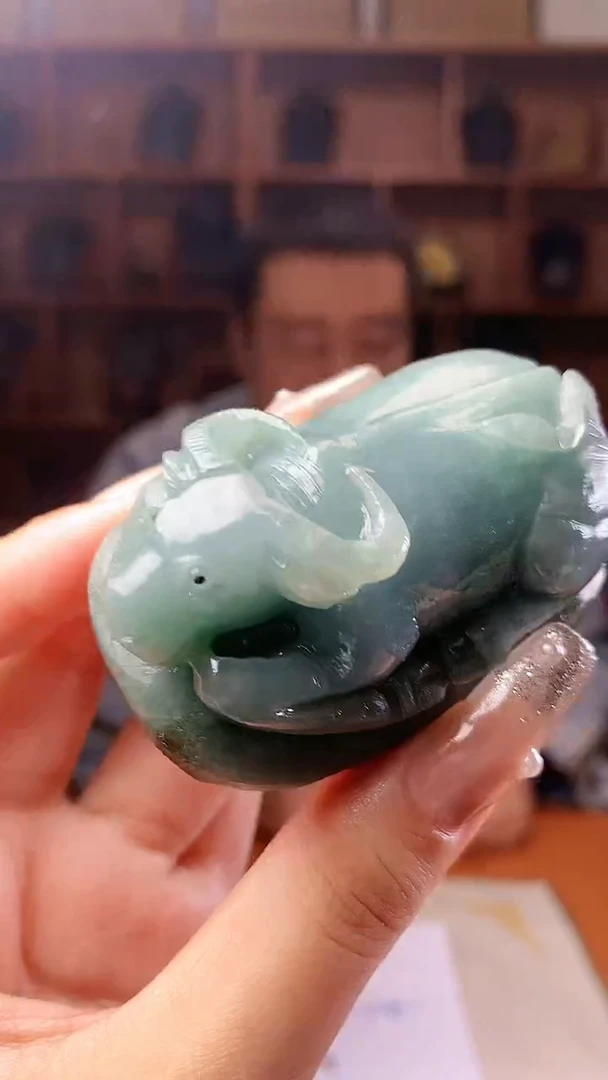 【闪购商品】定制翡翠未镶嵌4898xd-毛货牛172