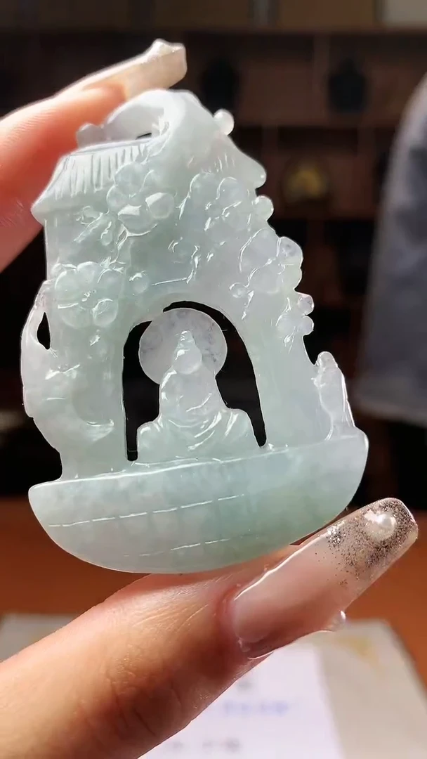 【闪购商品】定制翡翠未镶嵌4898xd-毛货吊坠106