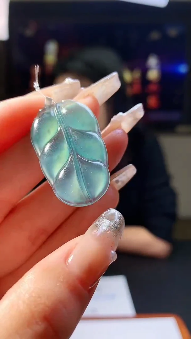 【闪购商品】定制翡翠未镶嵌5117xd-毛货叶子234多样性发其一