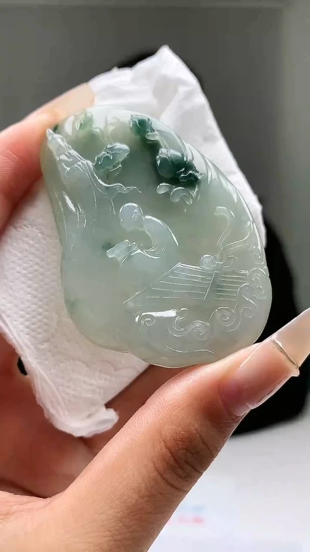 【闪购商品】定制翡翠未镶嵌4898xd-毛货吊坠69