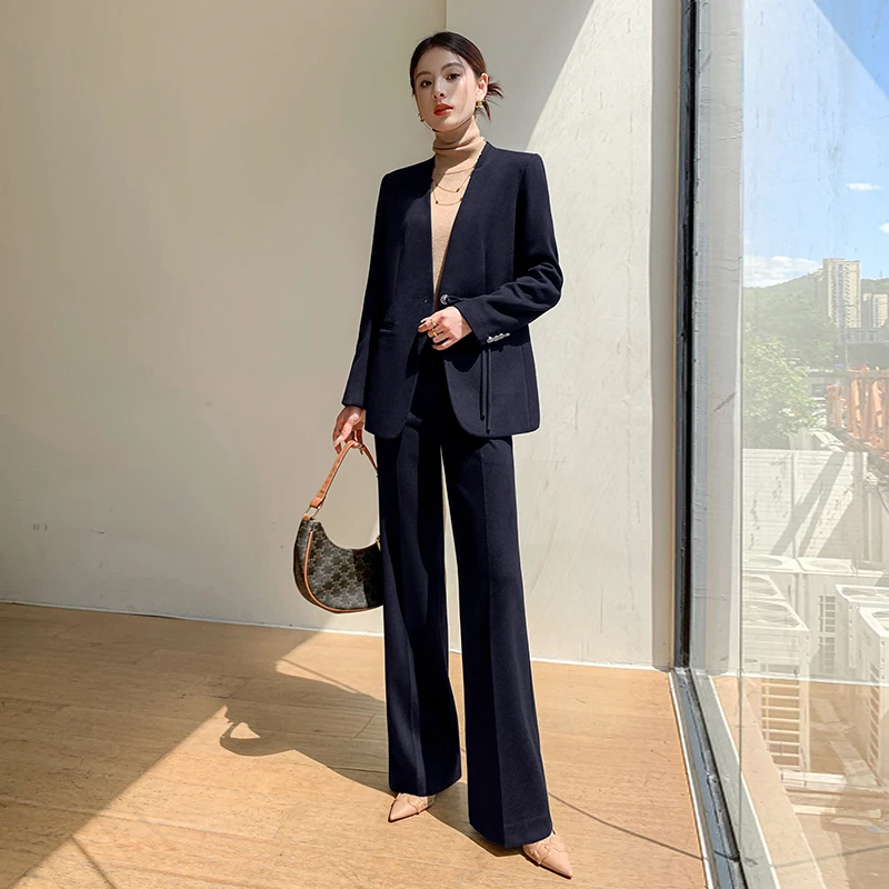 高级感通勤西装套装女2024新款气质主持人售楼部经理时尚正装