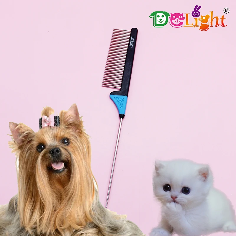 Hello Pet台湾船记迪莱特宠物尖尾梳 狗狗分界梳犬猫美容辫子适用