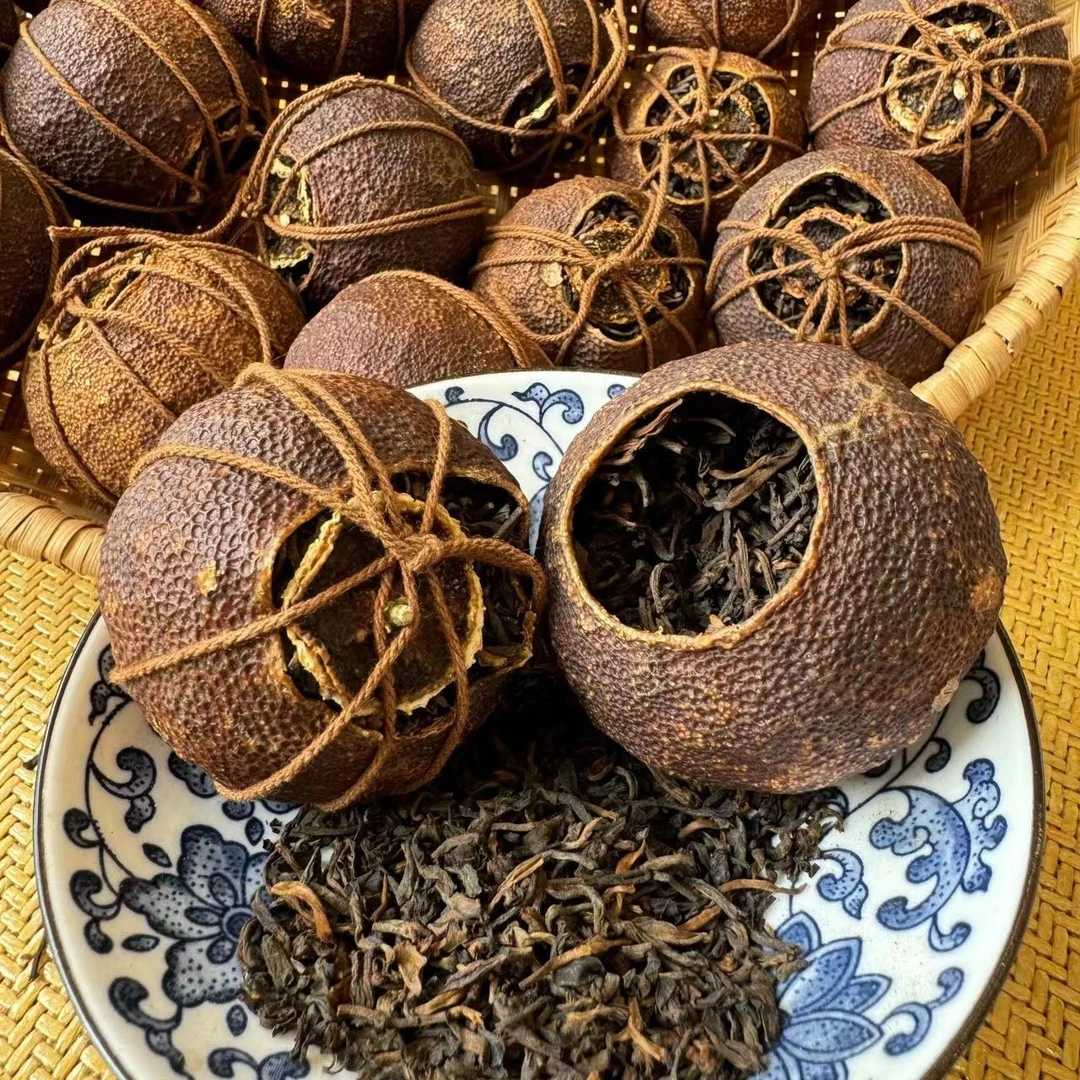 【塞口围圈枝柑】666号2016年梅江大红柑2012年古树熟普（250g)