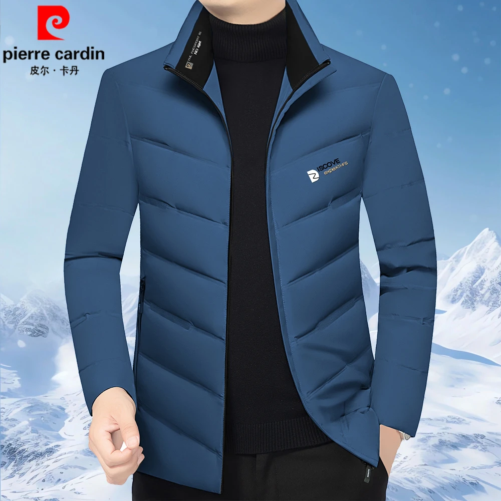 皮尔卡丹冬季新款高档男士短款休闲棉袄加厚保暖轻薄外套男款男装