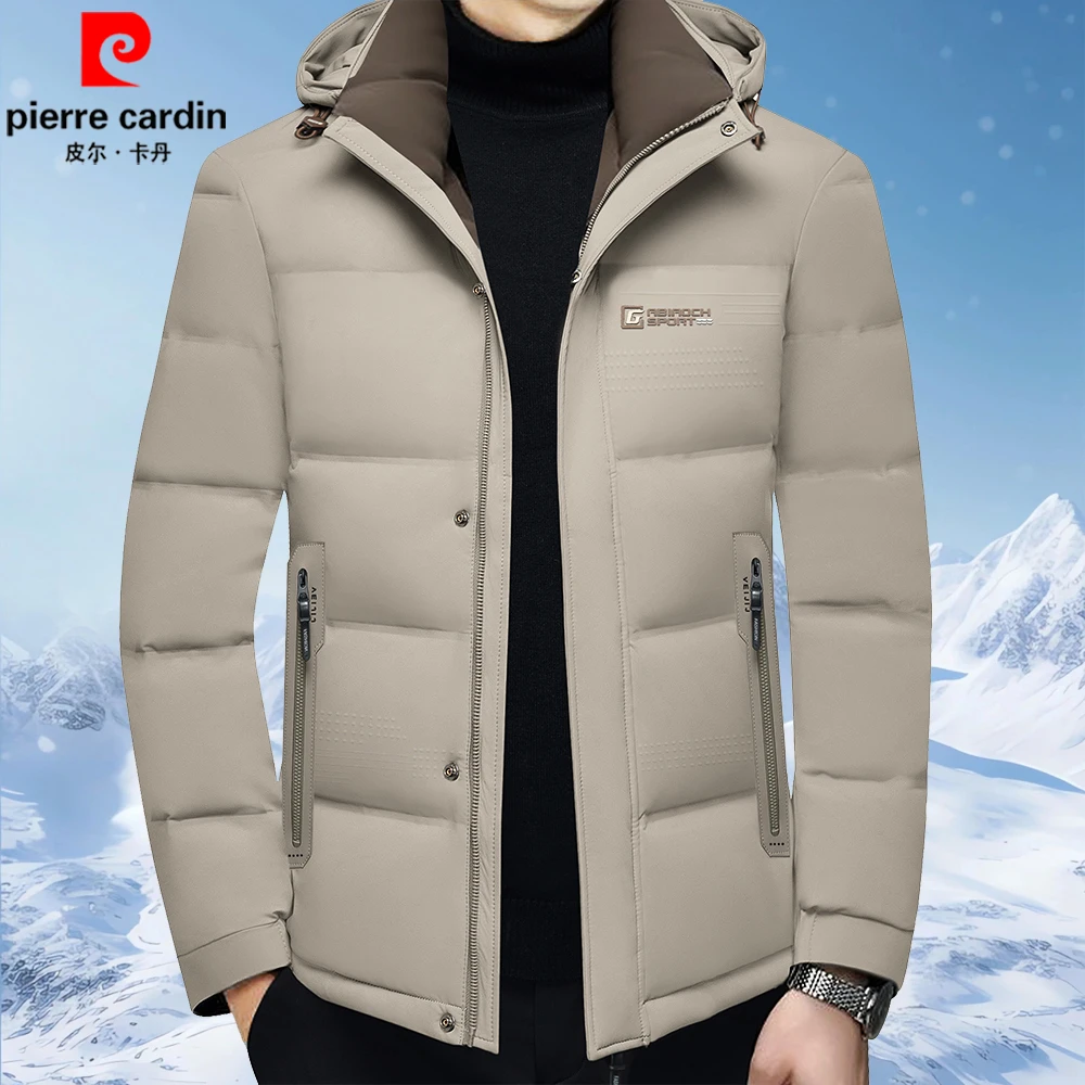 皮尔卡丹高端男款羽绒服中年男士2025冬季新款男式上衣加厚外套