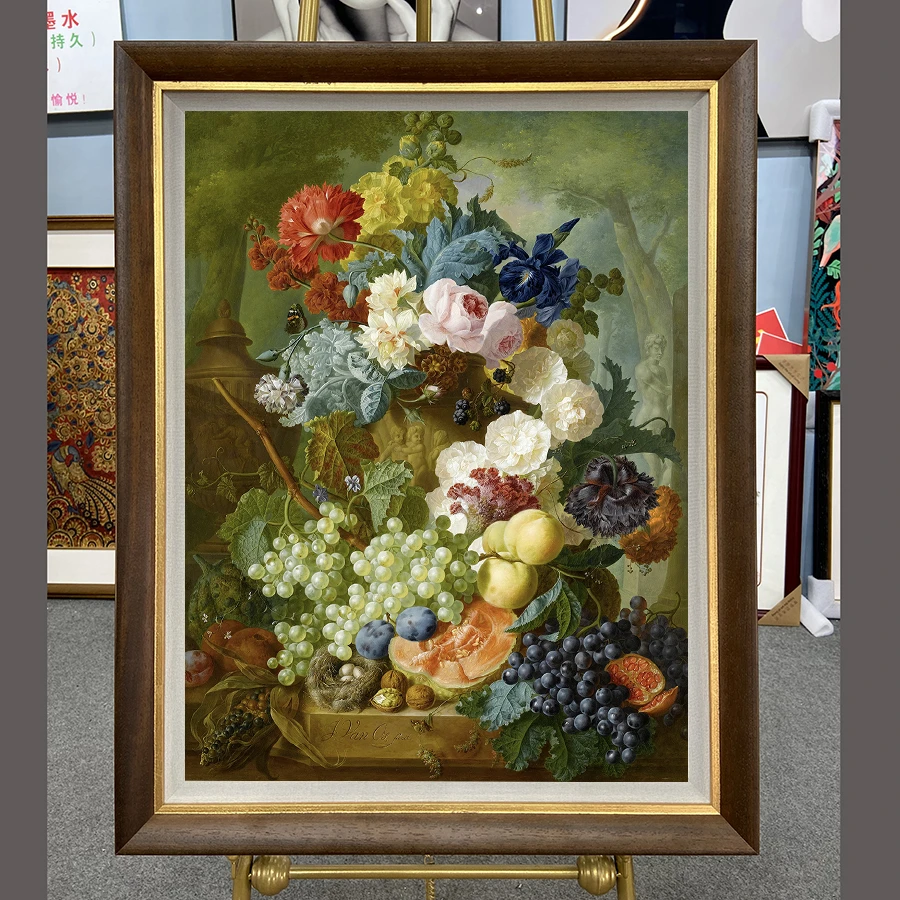 欧式美式61*77CM世界名画款版画水果餐厅客厅装饰画玄关走廊精品