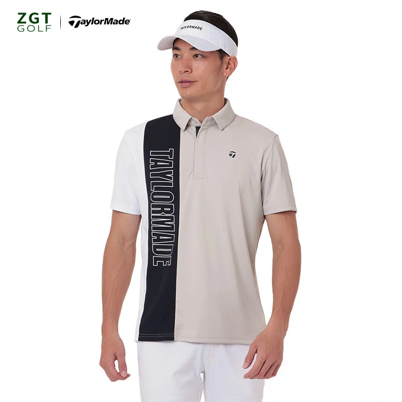 Taylormade泰勒梅高尔夫服装男士T恤休闲翻领短袖POLO衫2024新款