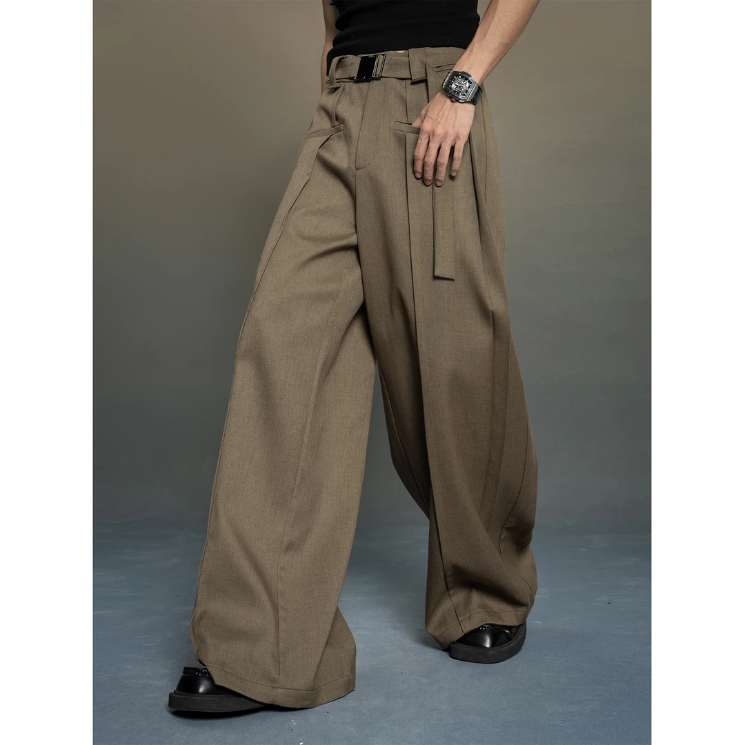 DBW Doublewin23/FW 立体设计感西裤阔腿休闲裤男