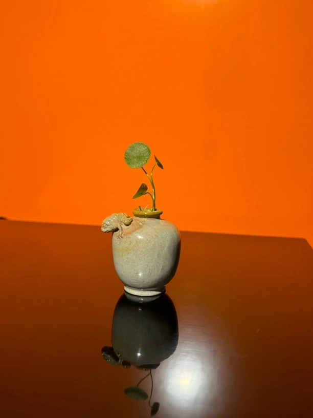 寿山石青蛙插花花瓶