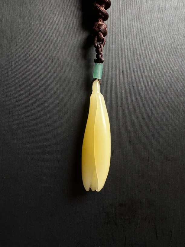 寿山芙蓉石玉兰花挂件