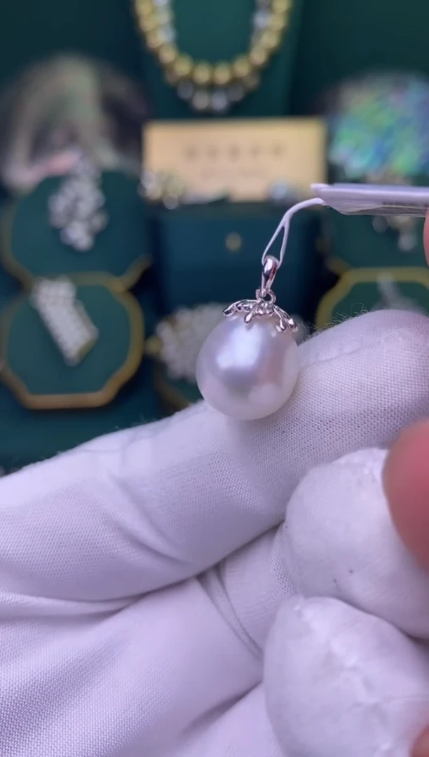 【闪购商品】海水珍珠颈饰银S925镶嵌11-12