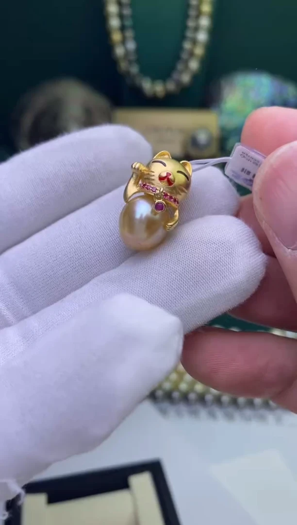 【闪购商品】海水珍珠吊坠(赠链)银S925镶嵌11-12mm