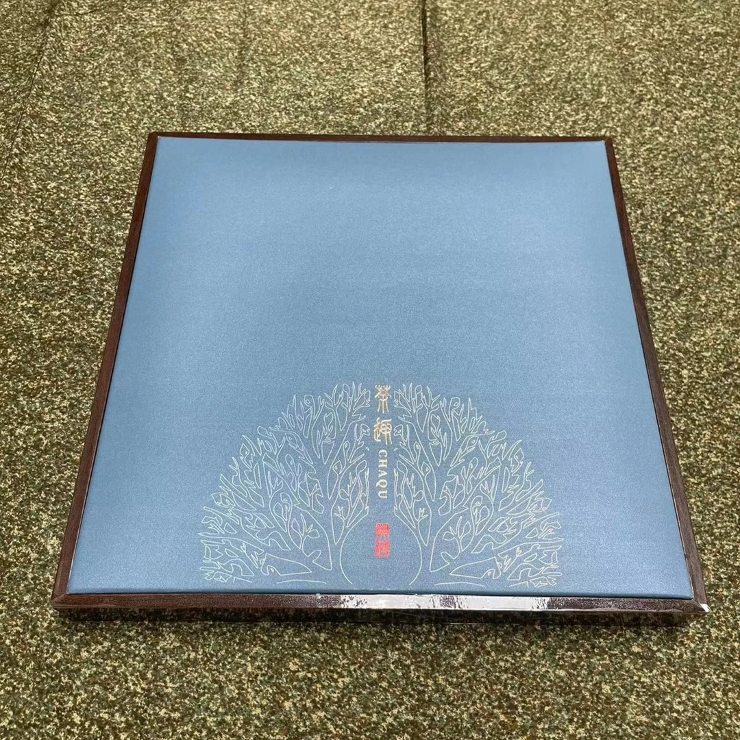 茶饼盒 真丝正绢布料 中古品 默认微瑕