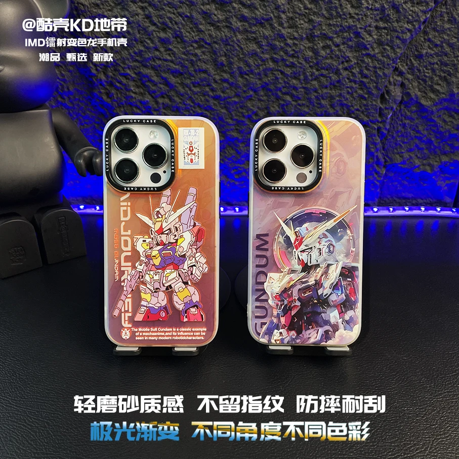 高达侧脸-极光镭射IMD创意爆款适用于苹果华为OPPOVIVO小米手机壳
