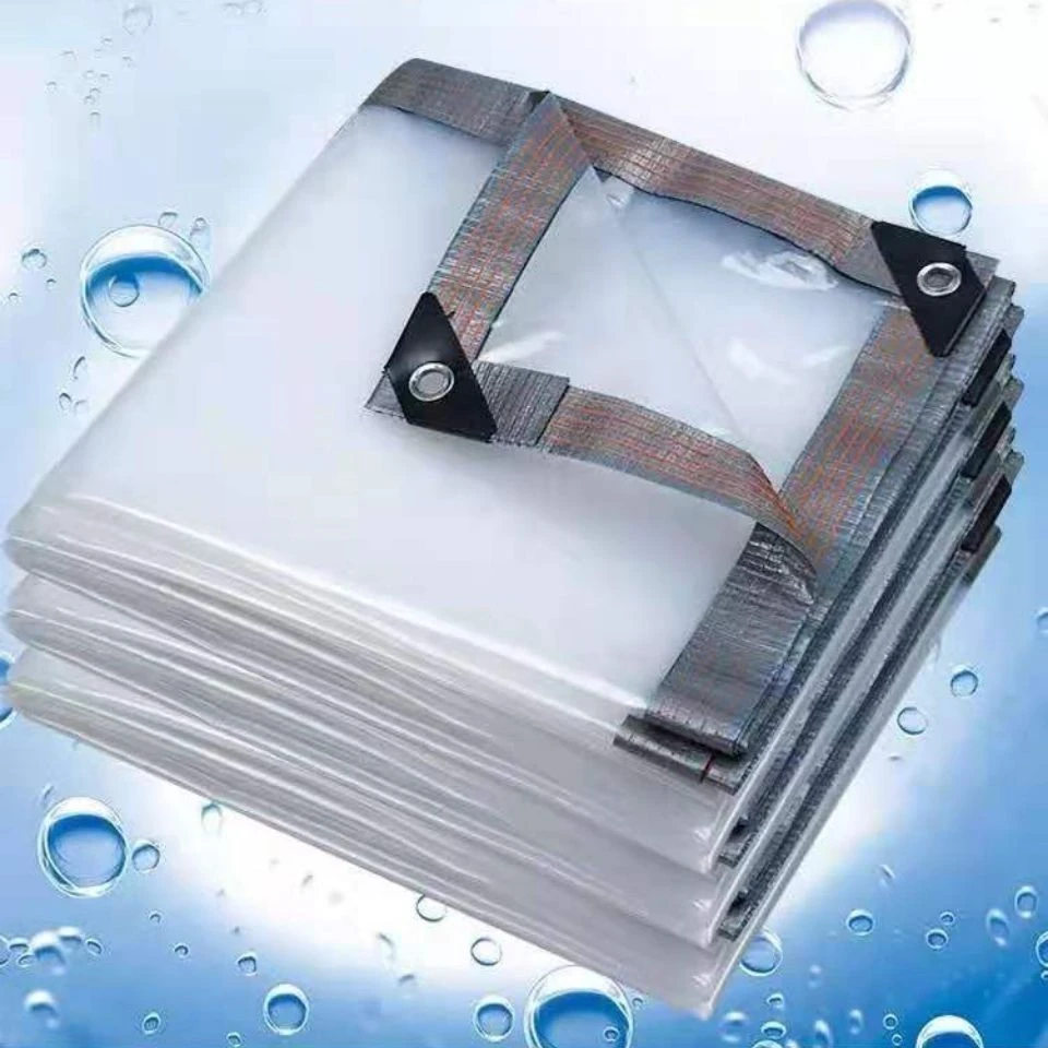 订制尺寸加厚保暖透明抗老化防雨布防尘防风防潮透明防雨布塑料布