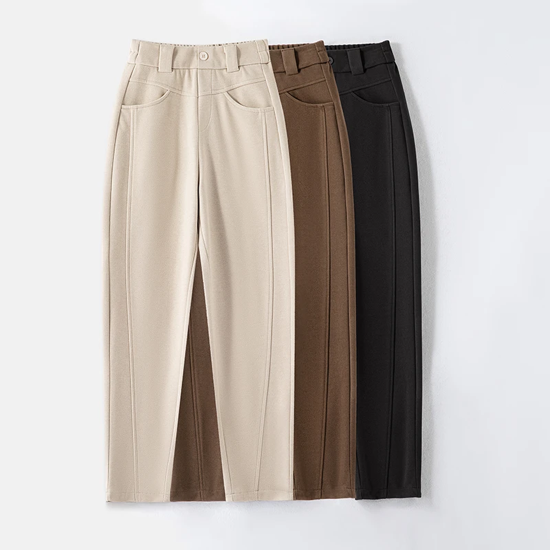 【反季清货】垂感直筒裤高腰休闲百搭高腰设计感的镰刀裤