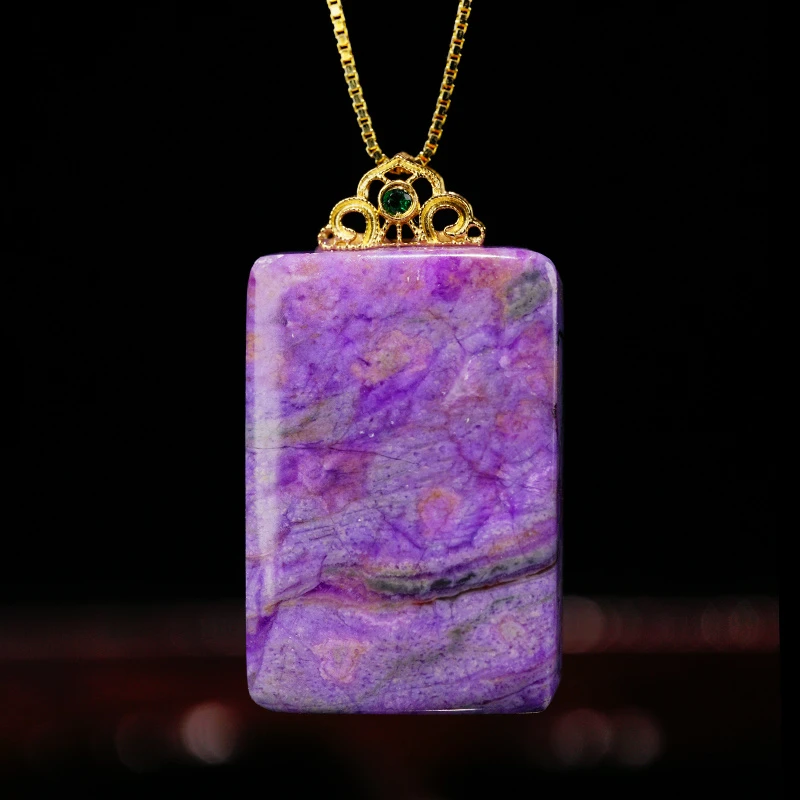 X匡氏推荐 18K舒俱来樱花粉无事牌吊坠  Z-HL-A7940（多样性发一）