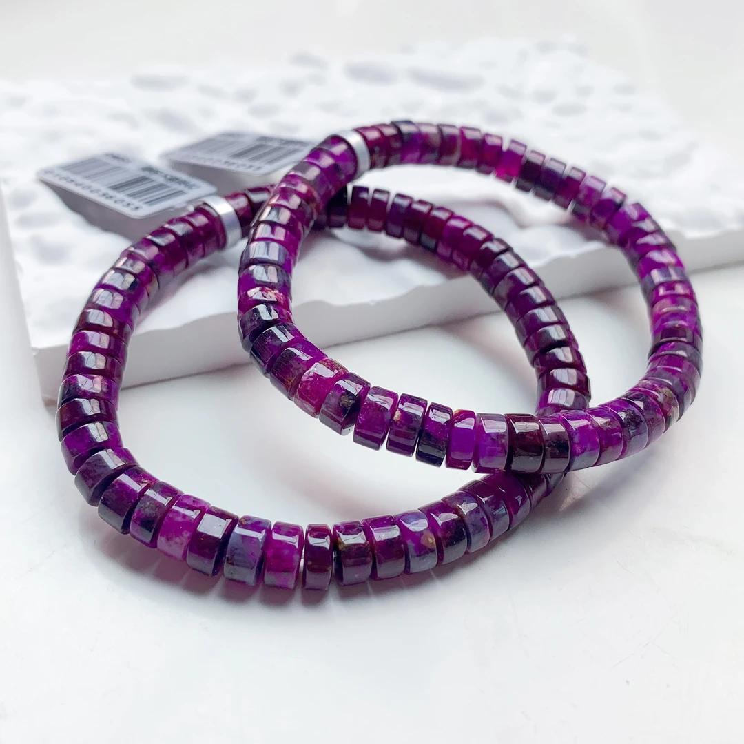 匡氏臻选 舒俱来玉化冰桃红直切手链  Z-HL-A9695（多样性发一）