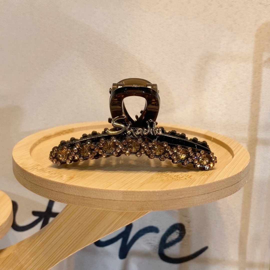 韩版新款2024头饰七公分气质时尚百搭发饰简约轻奢优雅抓夹