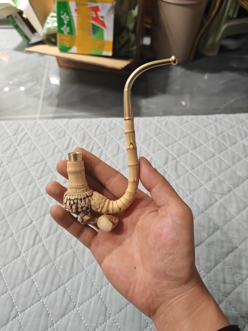 精品手工竹根烟斗