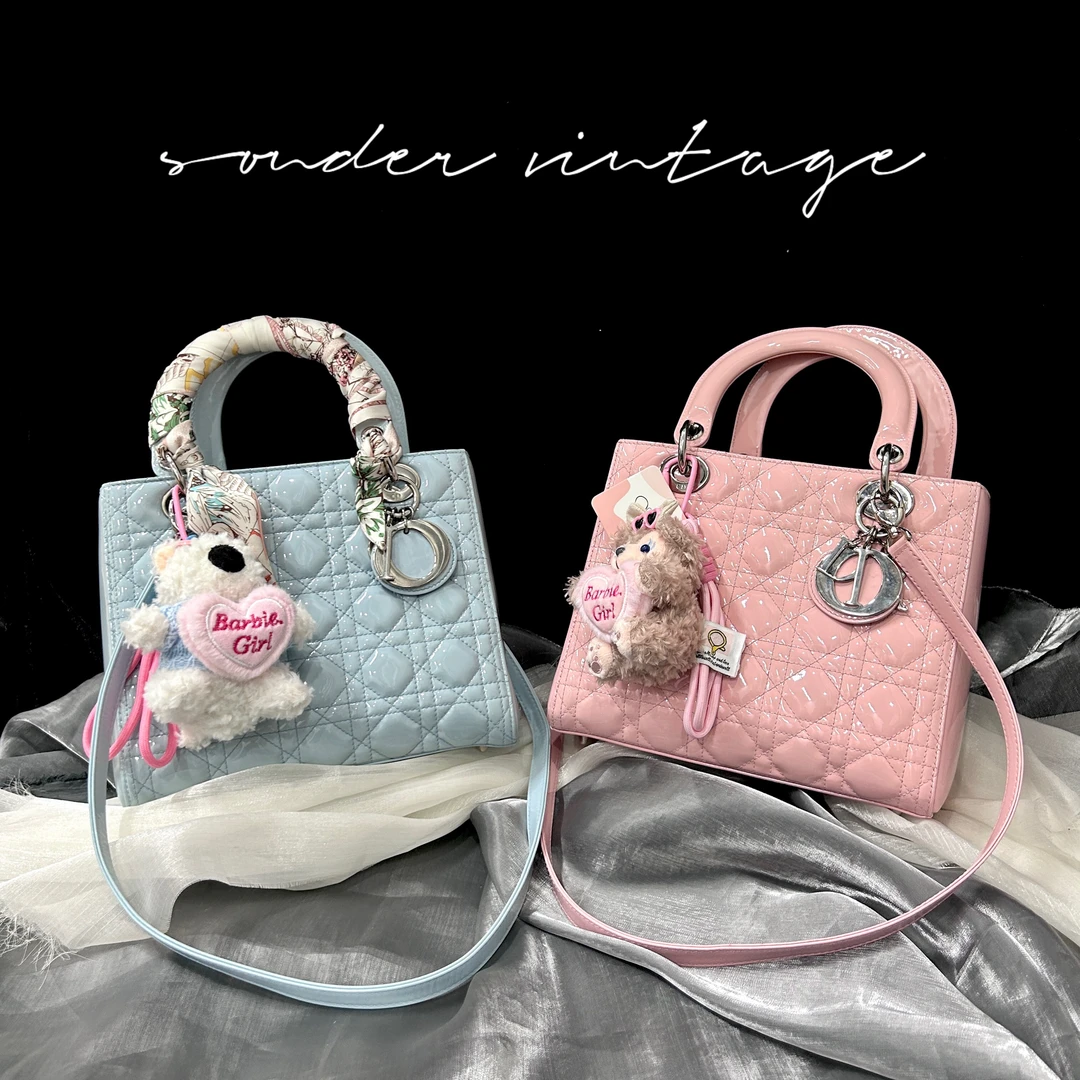 95新 DIOR/迪奥 Dior五格莫兰迪色戴妃包