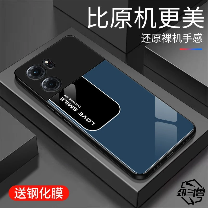 适用于OPPOk10手机壳玻璃k10手机套创意网红超薄高颜值男款保护套