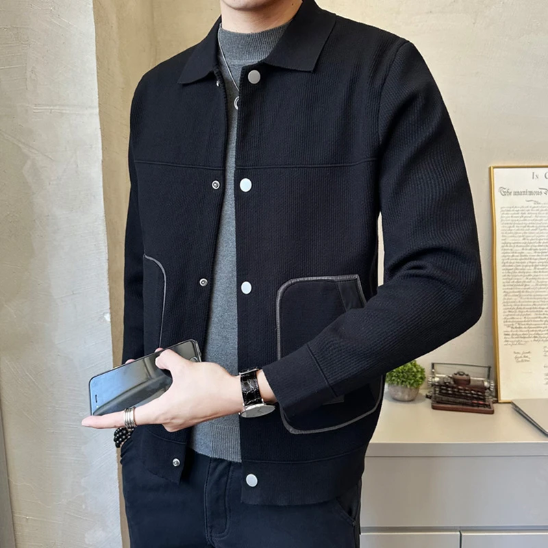 休闲初秋男士秋季2024新款百搭开男款秋装夹克高档外套u