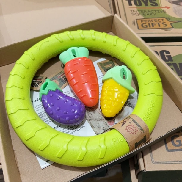 【TPR耐咬套装】磨牙洁牙耐咬狗狗宠物玩具拉扯套装礼盒发声藏食