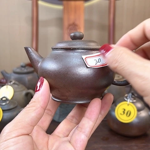 玥**璨戬谷龙窑坭兴陶柴烧茶壶20