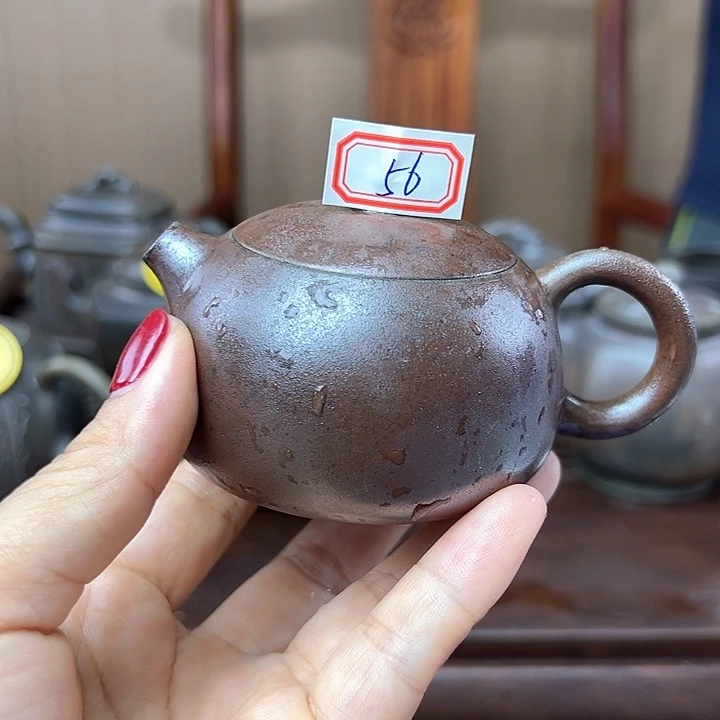 戬谷龙窑坭兴陶柴烧茶壶56
