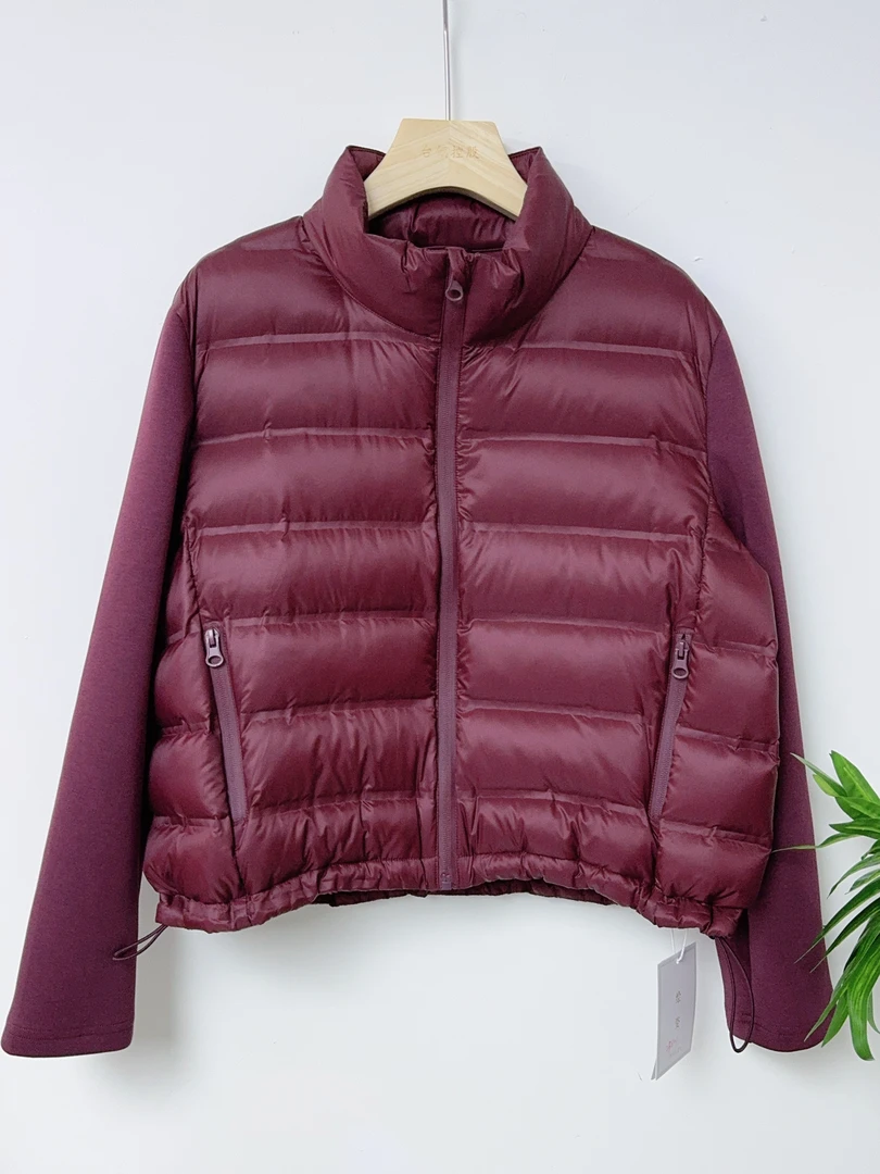 90鸭的羽戎的服外套时尚体闲减龄轻薄棉服上衣百搭保暖秋冬短款