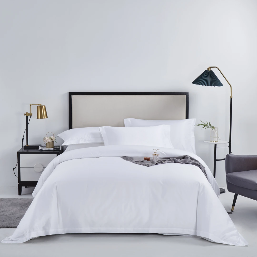 酒店宾馆民宿被套纯白色纯色简约连锁酒店三星级四星级五星级酒店