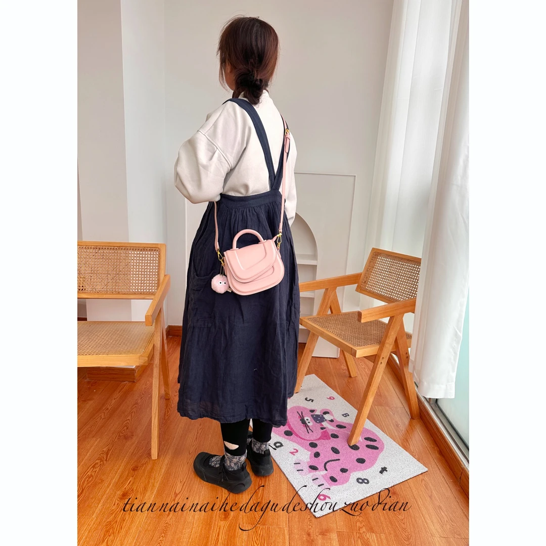 【库存清仓 领劵下单】桃喜奶油文艺斜挎包 百搭洋气小方包斜跨肩包