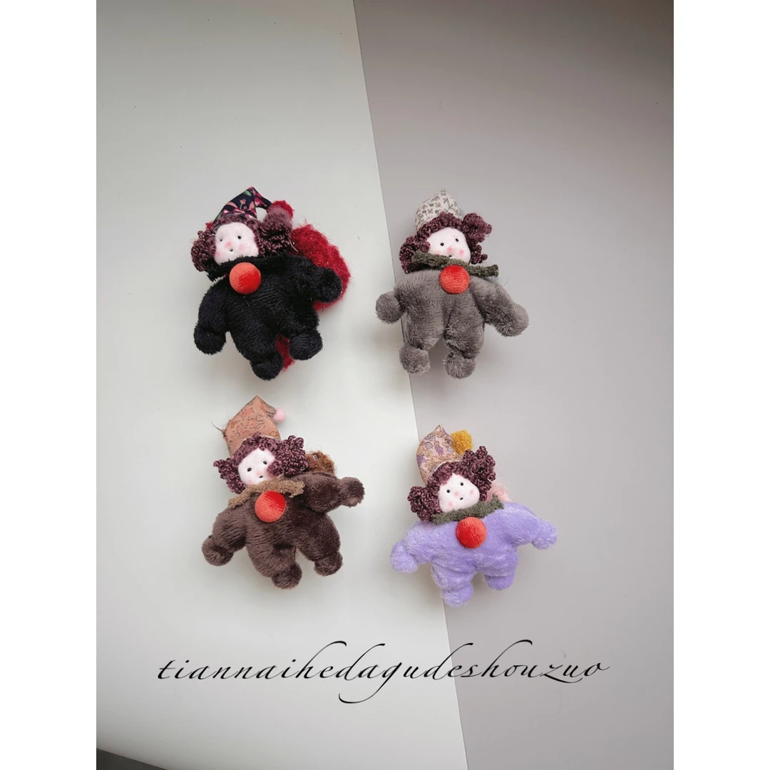 小紫迷文艺可爱发抓 手工秋冬卡通甜美毛茸茸娃娃头饰发饰大抓夹