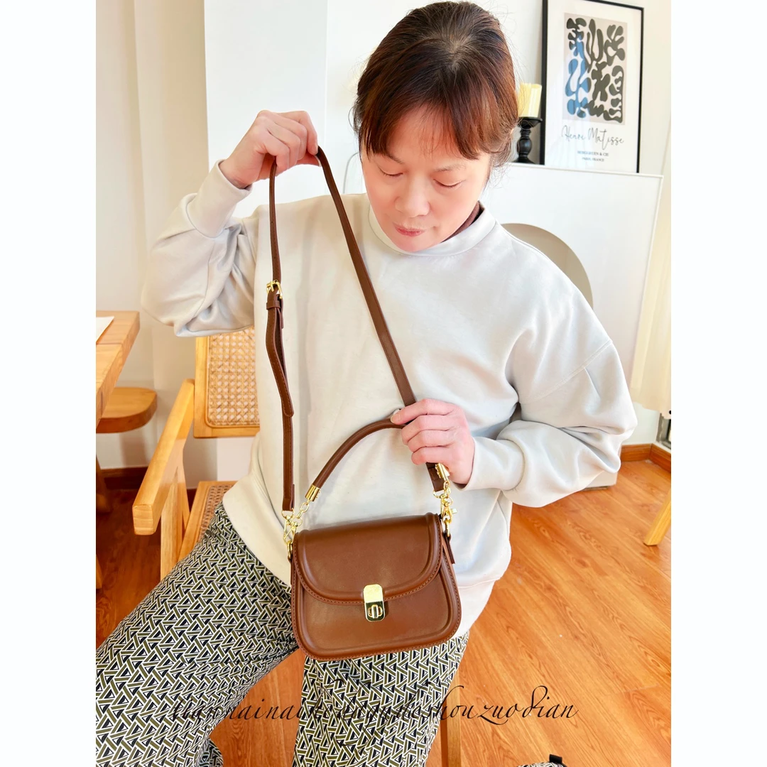 巧克力熔岩可爱手拎包斜挎包 小众气质百搭单肩肩包小包包轻奢