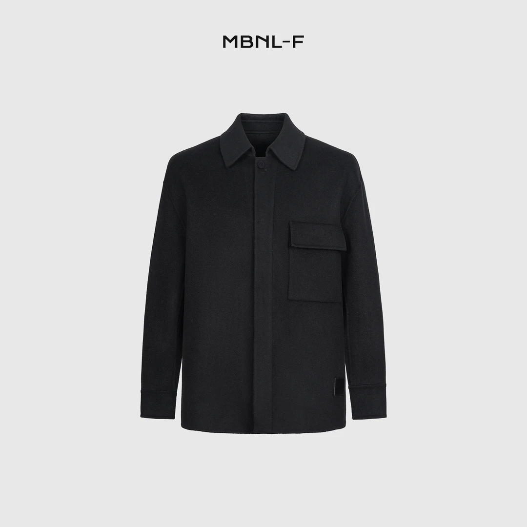 MBNL-F「翻领毛呢外套」秦磊男装秋冬绵羊毛西装大衣夹克LL-1031