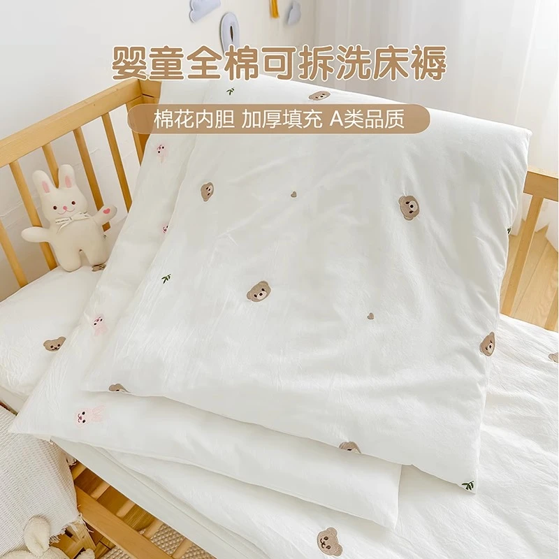 定制婴儿褥子纯棉新生宝宝棉垫幼儿园午睡床垫儿童棉花垫被可拆洗