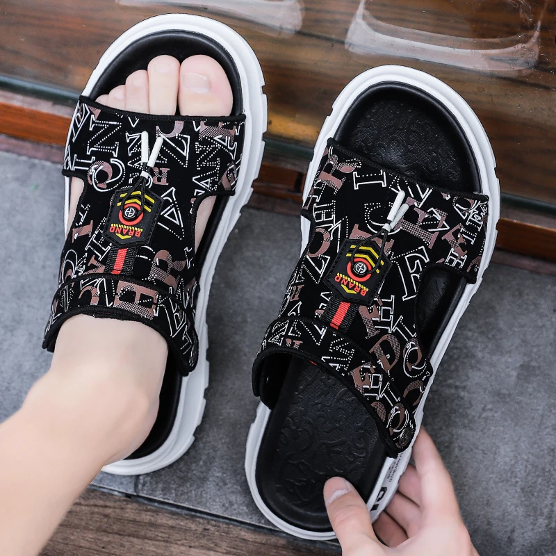 男士凉鞋潮开车两用2025新款夏季上班软底拖鞋休闲凉拖防水防水