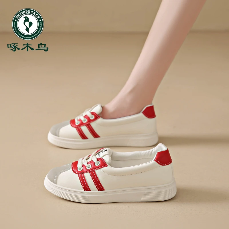 啄木鸟女爆款夏季软底休闲浅口板鞋一脚蹬平底孕妇百搭不累脚35码