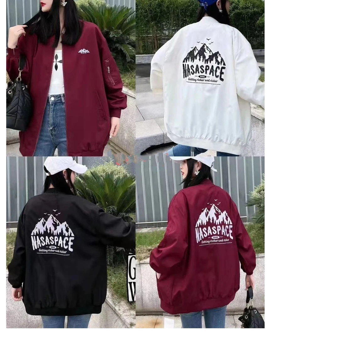 《雨桐精选8.31》雪山印花棒球外套-10214