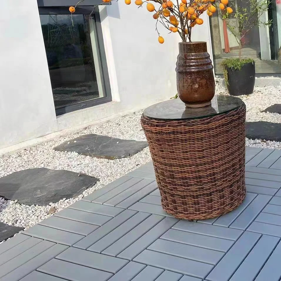 树脂PP地板户外花园露台自拼接阳台改造室外树脂PP生态地板防水