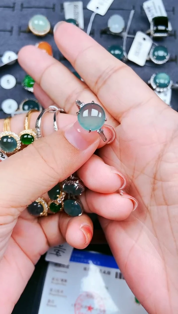 【闪购商品】翡翠戒指银S925镶嵌11111111