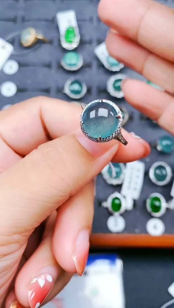 【闪购商品】翡翠戒指银S925镶嵌11111111